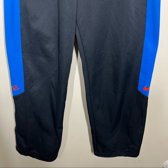 Nike Therma Fit Elite Black and Blue Track Pants Mens Size Small Sports Active - Picture 3 of 11